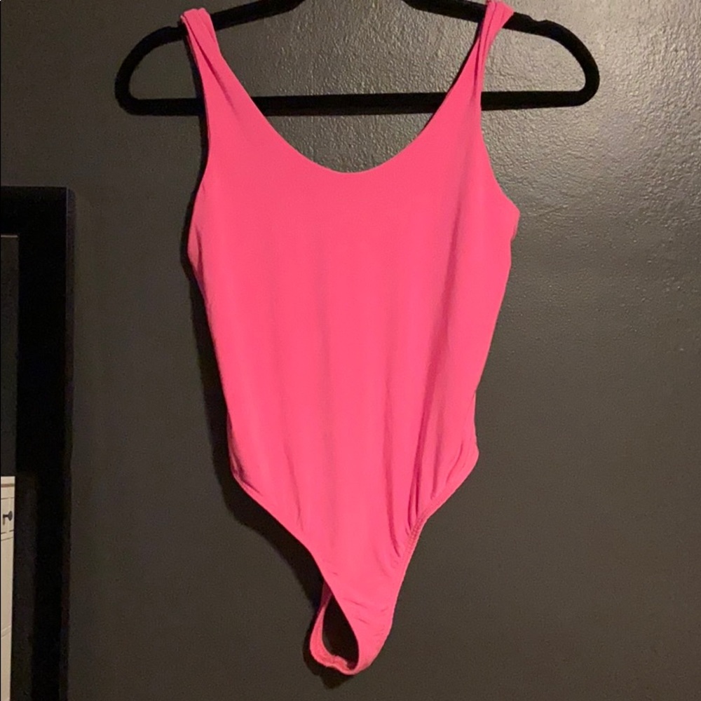 pink bodysuit